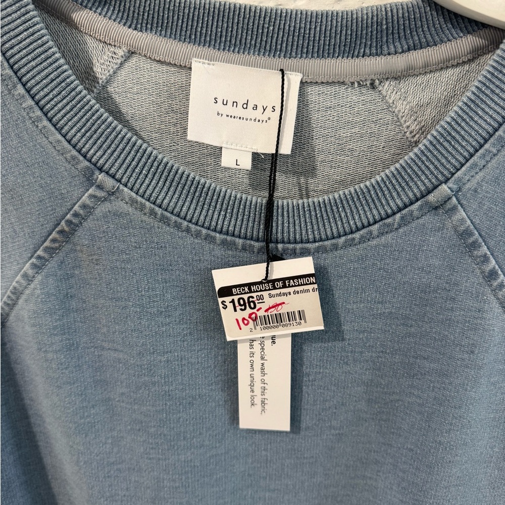 Sundays Blue Tunic Top - Picture 3 of 3